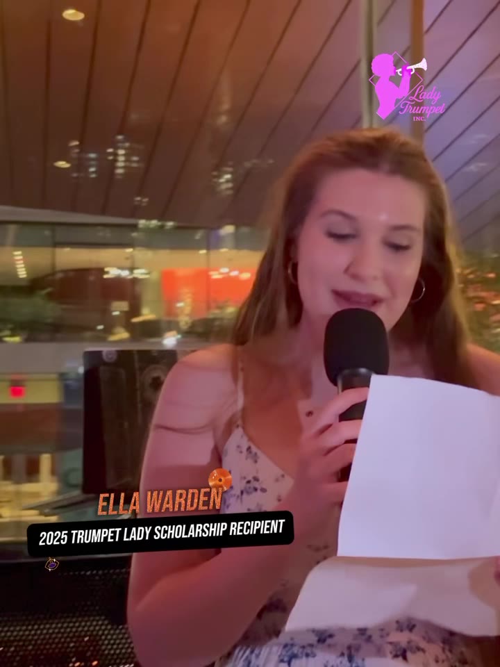 Ella Warden, 2025 Trumpet Lady Scholarship recipient