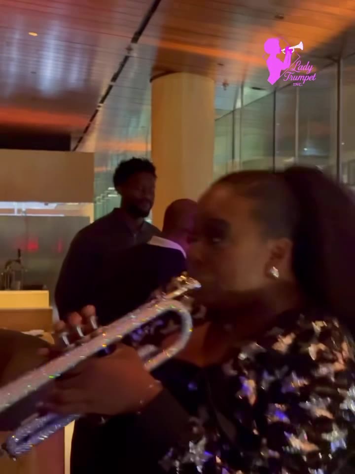 Syreeta Thompson, the Trumpet Lady, performs at HF2025